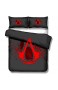 Solopipe Bettwaren-Sets Für Kinder Assassins Creed 3D Bettwäsche Kinderbettwäsche Jungen Bettwäsche (A6 Single 135x200cm/50x75cmx2)-A10_3_Stück_155x220cm/50x75cmx2